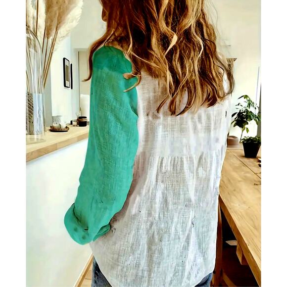 Elegant Half White Figure Print Button Up Collared Shirt Multiple Sizes - Picture 2 of 6